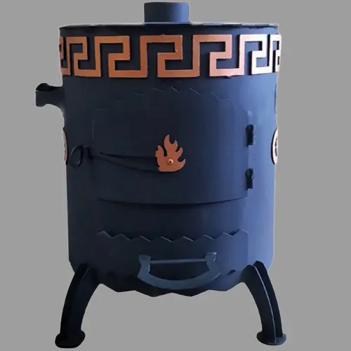 Піч під котел 8 і 12 л Sparta Lux VESUVI з переносними ручками та посиленими ніжками з виходом під димохід, фото 1