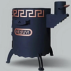 Піч під котел 8 і 12 л Sparta Lux VESUVI з переносними ручками та посиленими ніжками з виходом під димохід, фото 3