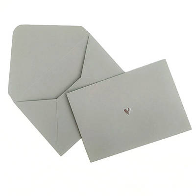 Конверт 162x113 мм з тисненням, колір сіро-зелений, КОМПЛЕКТ 10 шт.