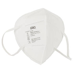 Напівмаска фільтрувальна складаного типу FFP2 NR D без клапана GRAD (9420985) riven