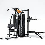 Домашній багатофункціональний силовий тренажер inSPORTline ProfiGym C60 з брусами, лавкою та боксерською грушею, фото 2