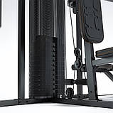 Домашній багатофункціональний силовий тренажер inSPORTline ProfiGym C60 з брусами, лавкою та боксерською грушею, фото 7