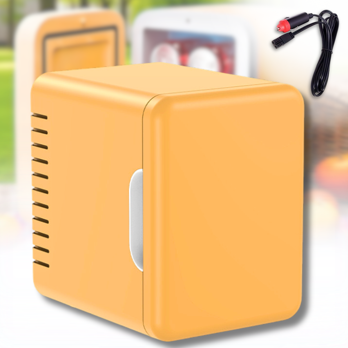 Міні-холодильник на 5 літрів з магнітними дверцятами та полицями Car refrigerator, фото 1