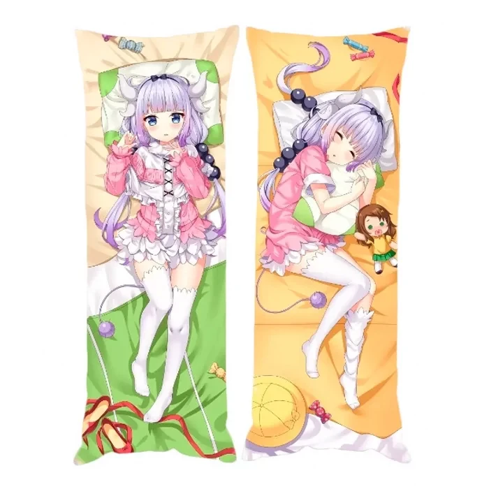 Дакімакура 150х50 см Канна Камуї Дракон-горнична Кобаяші  Подушка з наволочкою обнімашка двухсторння, фото 1