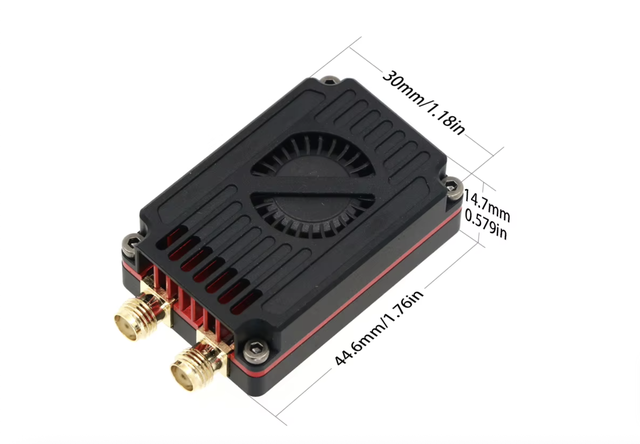 Розміри відеопередавача RushFPV Dual-Band VTX