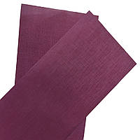 Матеріал палітурний Бумвініл - Папвініл (баладек, балакрон) під "Льон" серії Toile 12-503 бордовий 100 м рулон