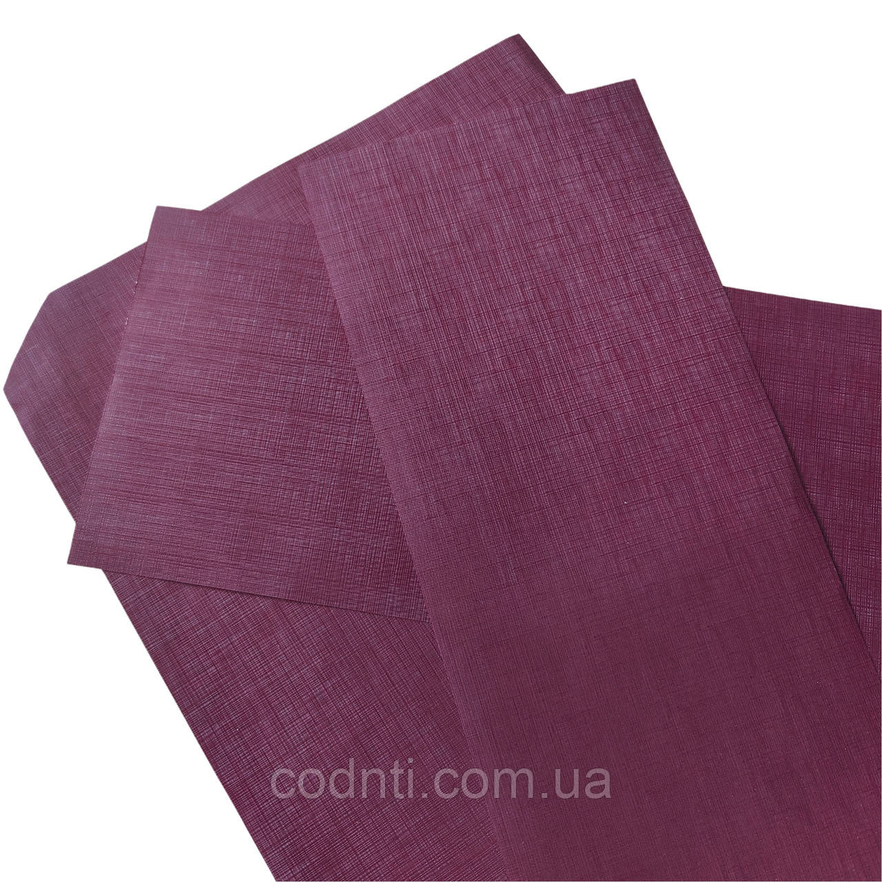 Папвініл бордовий серії Toile фактура Льон 12-603 3 м рулон, фото 1