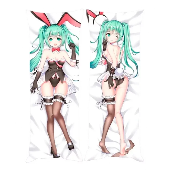 Дакімакура 150х50 см  Міку Хатсуне  Подушка з наволочкою обнімашка двухсторння, фото 1
