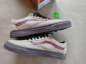 СКІДКА 41 р Vans Old Skool x Nintendo Game Over Light Brown кеди жіночі кросівки БИРІ на темній підошві, фото 4
