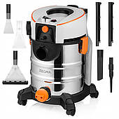 Миючий пилосос для вологого та сухого прибирання професійний Zeegma ZONDER PRO AQUA SILVER / Миючі пилососи