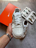 Кросівки Nike Air Force Cactus Plant Flea Market Взуття Найк Аір Форс білі весна літо шкіра унісекс, фото 3