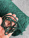 Пряжа з альпакою Barranca Filitaly lab темний смарагдовий зелений 100 грамів, фото 4