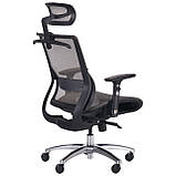Крісло сітчасте комп'ютерне Coder Grey Alum для дому офісу кабінету керівника, фото 5