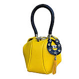 Шарм для сумки Конячка з персоналізацією з натуральної шкіри 7877 Silver Taurus., фото 6