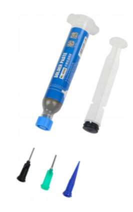 Паста BGA легкоплавка Relife RL-404S, у шприці 10 мл, 138 гр. С, фото 1