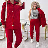 Костюм вельветовий сорочка та штани в кольорах 9592, фото 3