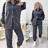 Костюм вельветовий сорочка та штани в кольорах 9592, фото 5