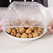 Одноразові пакети на гумці для зберігання продуктів Упаковка 100 шт., фото 10