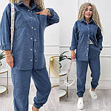 Костюм вельветовий сорочка та штани в кольорах 9592, фото 3