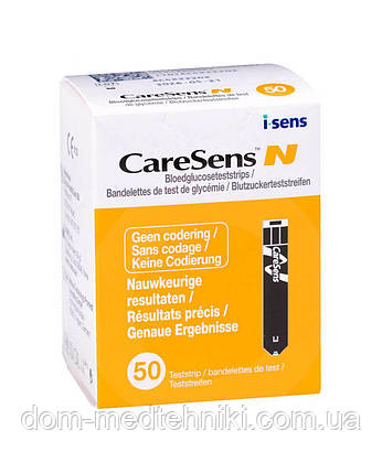 Тест-смужки Каре Сенс Н (Care Sens N) 50 шт., фото 1