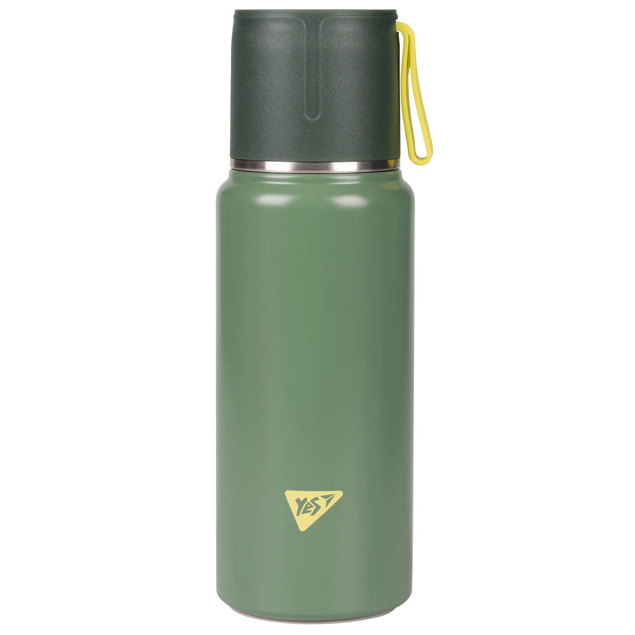 Термос Yes Fusion з чашкою, 420 мл, зелений, фото 1