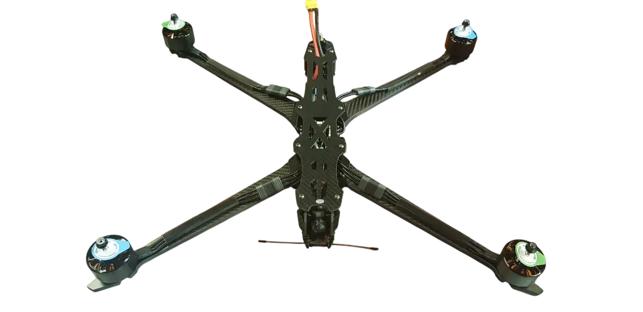 FPV Квадрокоптер G-15 (Stack 80A, VTX 4.9GHz 2.5W, ELRS 915MHz, 635 мм, 3–8 кг навантаження)