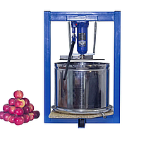 Прес для соку гідравлічний ручний з нержавіючим кошиком 25 літрів. Соковижималка яблук, винограду, фруктів