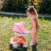 Коляска для ляльок Smoby Baby Nurse Теракотова пудра люлька з кошиком