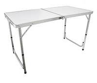 Стол туристический складной для пикника для рыбалки Белый (без стульев)