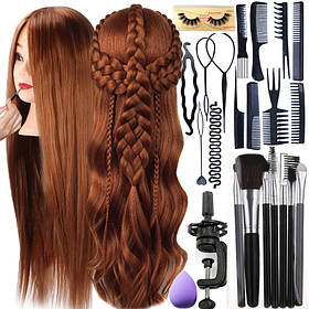 Лялька манекен для зачісок та макіяжу для дітей з великим набором