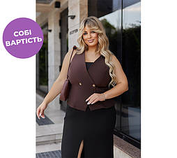 Стильний жіночий жилет "Voice" Батал