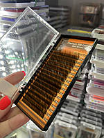 Коричневые ресницы KODI, микс L/0,10 (10-13 мм)