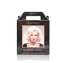 Міні-набір для наповнення і зволоження з колоїдним золотом Raywell Boto Hair Gold 24K, 3 х 150 мл
