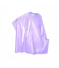 Пеньюар одноразовий водостійкий поліетиленовий (фіолетовий) 100шт