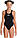 Купальник закритий для дівчат Arena TEAM SWIMSUIT SWIM TECH SOLID чорний Діт 152 см, фото 2