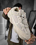 Кросівки чоловічі бежеві спортивні текстиль сітка, фото 5