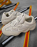 Кросівки чоловічі бежеві спортивні текстиль сітка, фото 6