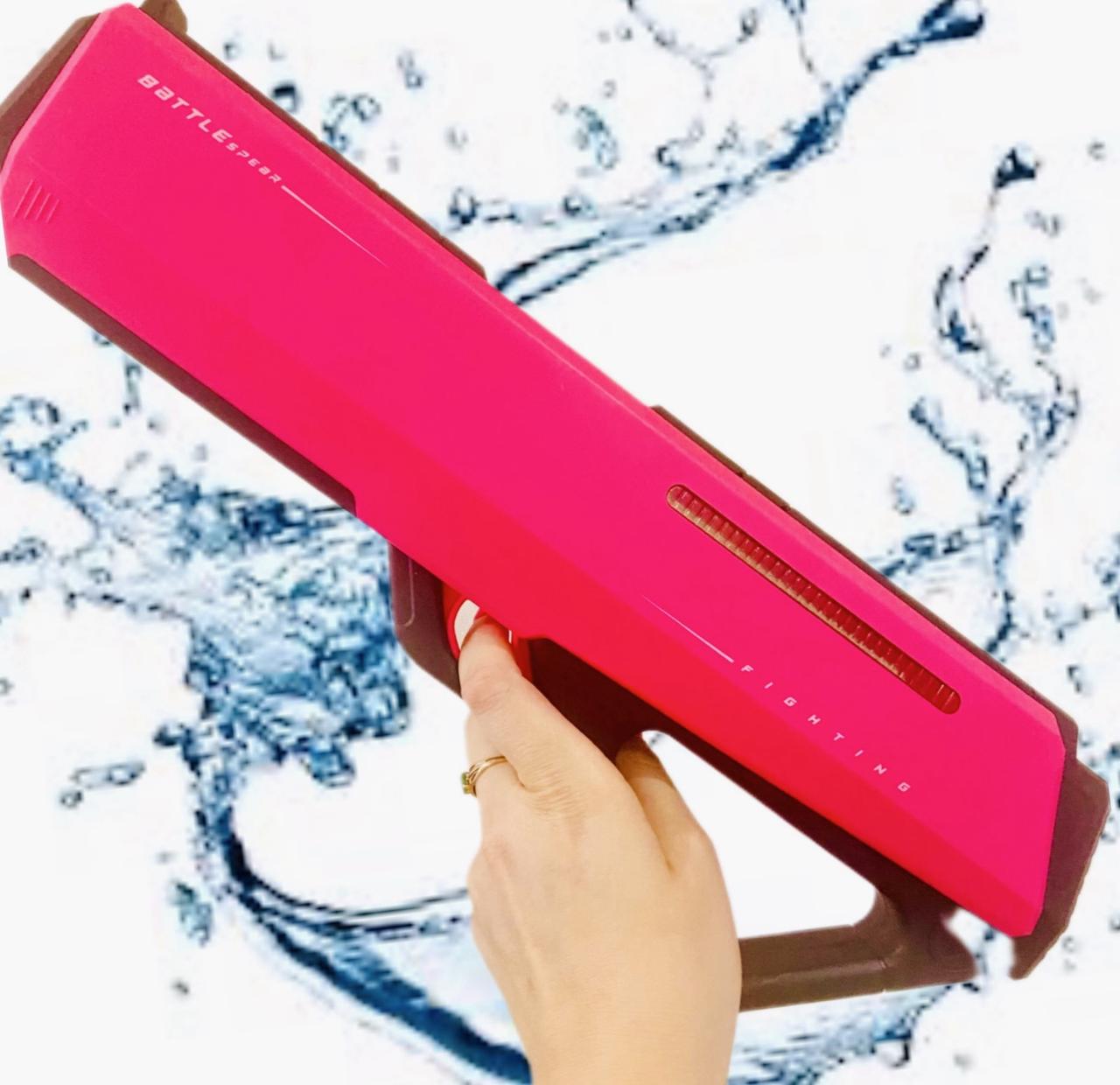 Електричний водяний автомат пістолет — бластер А-33 на акумуляторі з автоматичним всмоктуванням води білий,, фото 1