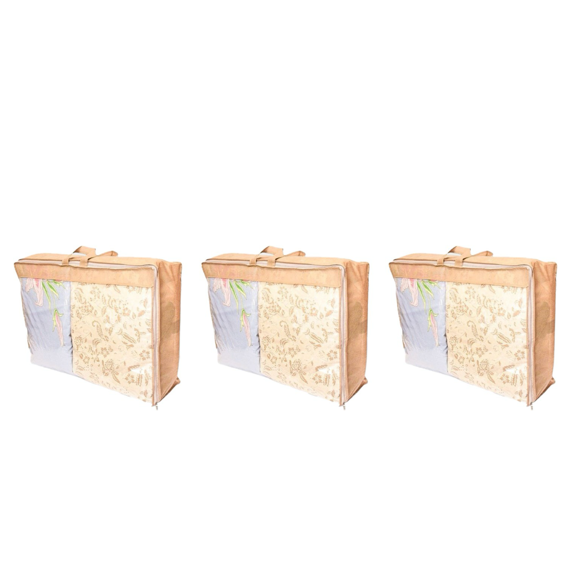 Набір сумок-органайзерів для речей ORGANIZE L 3 шт (Бежевий), фото 1