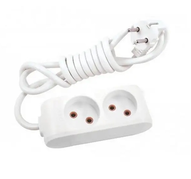 Подовжувач Viko 2м 2 гнізда без заземлення Viko Multi-Let, фото 1