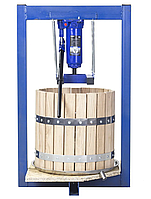 Прес для соку 25 літрів ручний гідравлічний з дубовим кошиком. Соковижималка для яблук, винограду, фруктів Детальніше: https://tri