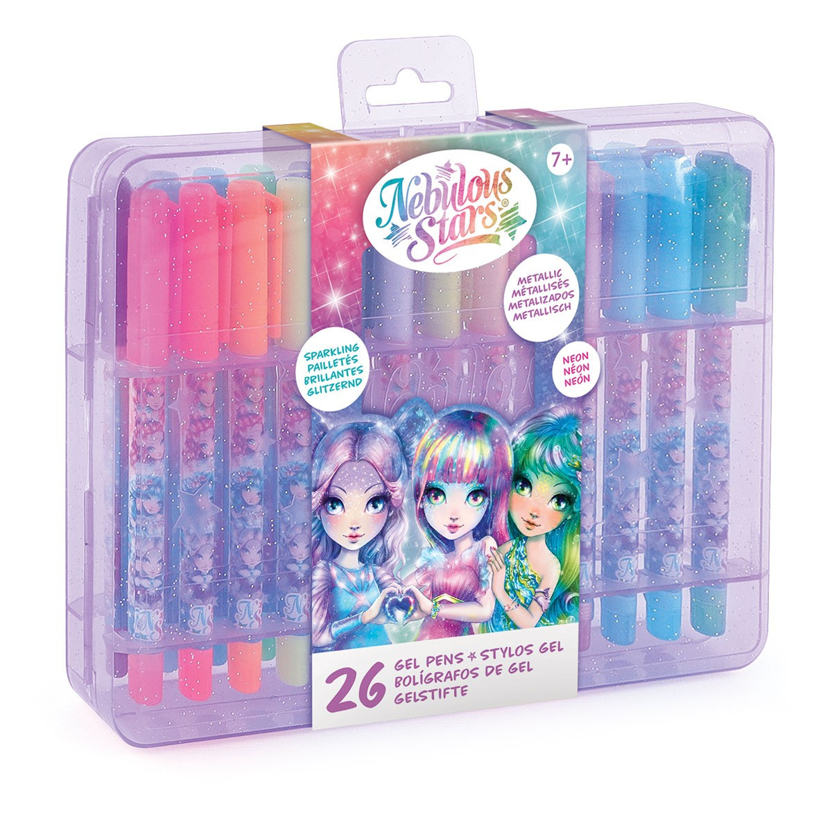 Набір гелевих ручок — Райдужне сяйво галактики (26 кольорів), фото 1