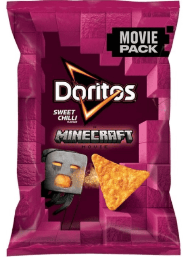 Чіпси Doritos The Minecraft Movie зі смаком солодкий перець чилі 100г, фото 1