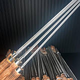 Шампур тригранний Д9 з дерев'яною ручкою (1шт.), фото 2