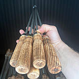 Шампур тригранний Д9 з дерев'яною ручкою (1шт.), фото 3