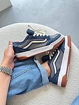 Кеди Vans Blue Grey Hylane Nineties Navy Ванс Хілан Нінет сині з сірим низькі унісекс замша демісезон, фото 4