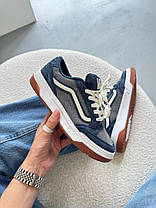 Кеди Vans Blue Grey Hylane Nineties Navy Ванс Хілан Нінет сині з сірим низькі унісекс замша демісезон, фото 3