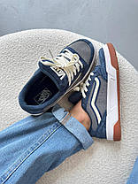 Кеди Vans Blue Grey Hylane Nineties Navy Ванс Хілан Нінет сині з сірим низькі унісекс замша демісезон, фото 5