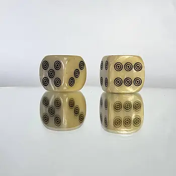 Кубики, кості, зари гральні для настільних ігор (акрил), 16 мм, арт.801002