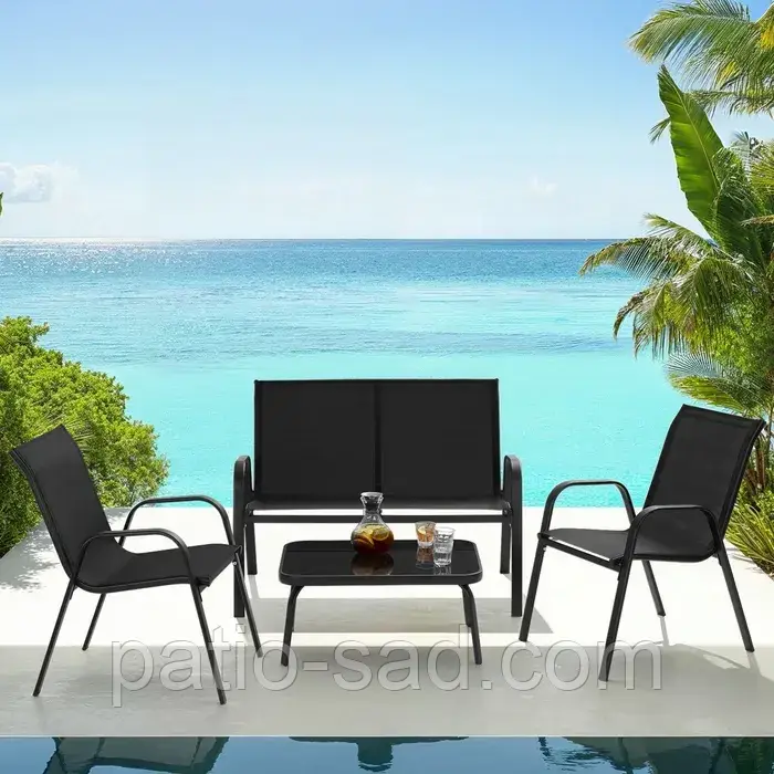 Комплект сидінь Nora чорний антрацит, фото 1